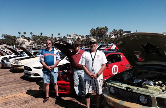 There were more than 100 classic cars on display at the Santa Monica Pier from the L.A. Chapter of the Shelby American Car Owners.