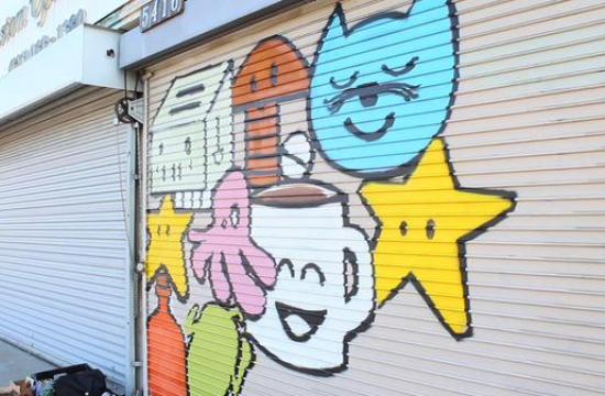 Graffiti artist Narrator was recently hired to paint a mural at Great Western Steak and Hoagie Company at 1720 Lincoln Blvd.