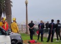 Santa Monica Police and Fire Responders Prevent Person From Jumping Off Bluffs